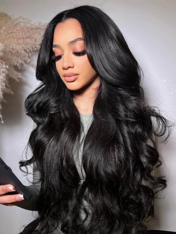 70044_3_ 40 Inches Layered Cut Ocean Wave 13x6 HD Lace Frontal Wig – 300% Density