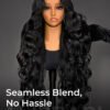 glueless_hd_lace_front_wig 40 Inches Layered Cut Ocean Wave 13x6 HD Lace Frontal Wig – 300% Density