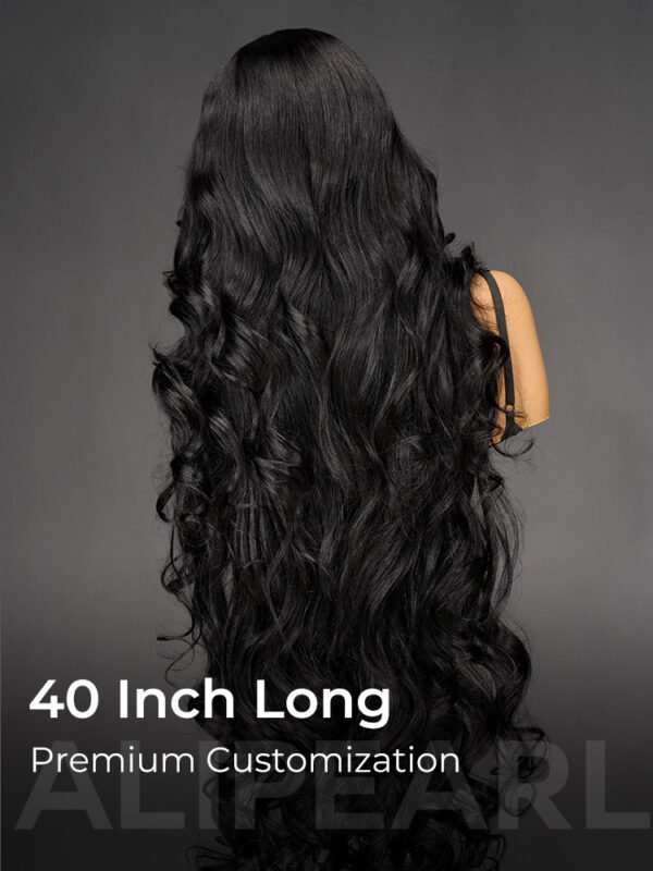 long_human_hair_wig_1_2 40 Inches Layered Cut Ocean Wave 13x6 HD Lace Frontal Wig – 300% Density