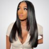 658B7E3A-D44F-402C-A592-8F210F3763C9-63180-00000B3A7339591C_1024x1024@2x Glueless Layered Bone Straight 5×5 Pre-Cut Closure HD Lace Wig – 22" | 100% Human Hair
