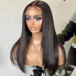 IMG_7165_1024x1024@2x Glueless Layered Bone Straight 5×5 Pre-Cut Closure HD Lace Wig – 22" | 100% Human Hair