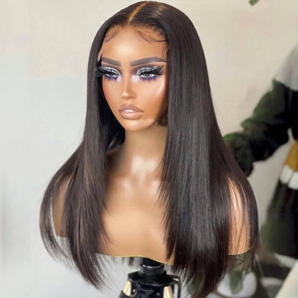 IMG_7165_1024x1024@2x Glueless Layered Bone Straight 5×5 Pre-Cut Closure HD Lace Wig – 22" | 100% Human Hair