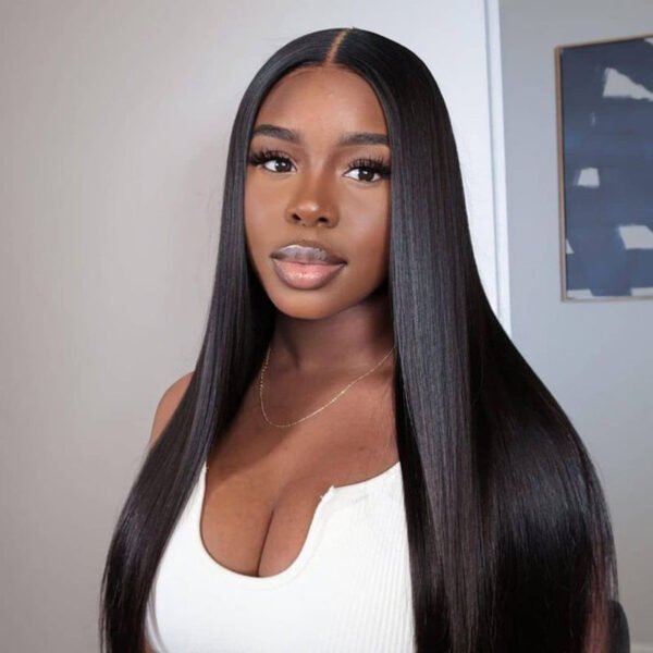 HD Lace Super Natural Silky Bone Straight Glueless 13x4 Frontal Lace Wig – 20" | 100% Human Hair