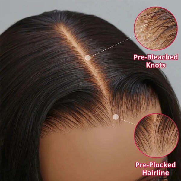Glueless Bone Straight 4x4 HD Lace Bob Wig