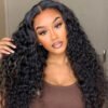 Virgin Water Wave Curly Compact Frontal Wig – 18"