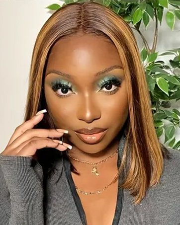 59ca0d8a-d9b1-41d6-8e57-4e6f038b45fa.__CR0,0,362,453_PT0_SX362_V1___ Naija Blonde Bob T Lace Wig 12"