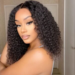 Jerry Curl 4x4 HD Closure Human Hair Wig