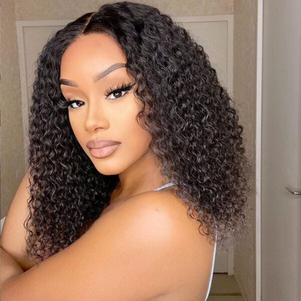 Jerry Curl 4x4 HD Closure Human Hair Wig