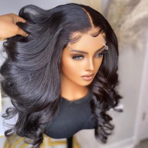 Naija Ronke 300% Raw Wavy 4x4 Closure Human Hair Wig