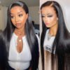 300% Density Bone Straight 13x4 Lace Frontal Wig