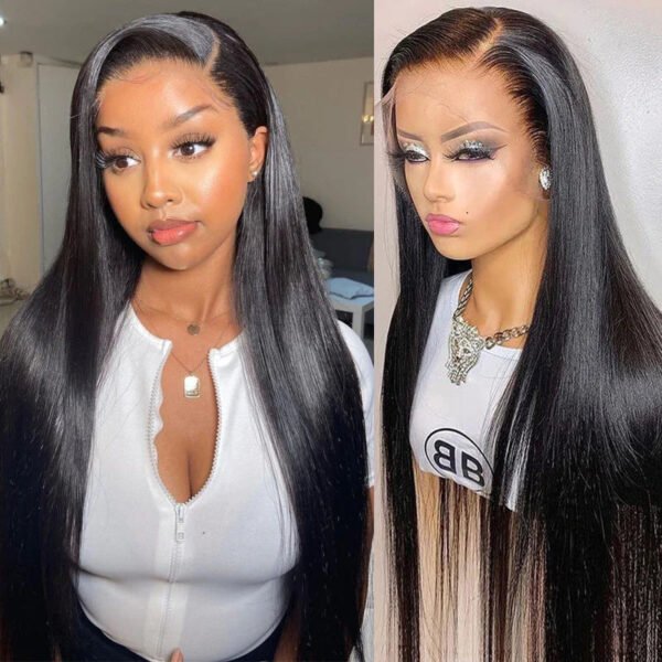 300% Density Bone Straight 13x4 Lace Frontal Wig