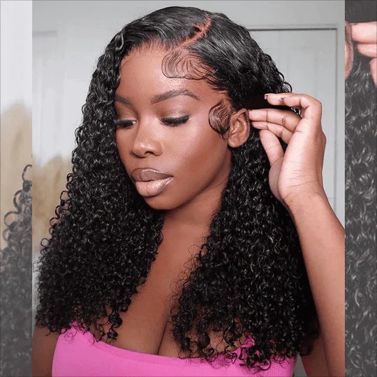 Kathy 13x4 Curly Frontal Human Hair Wig 18"