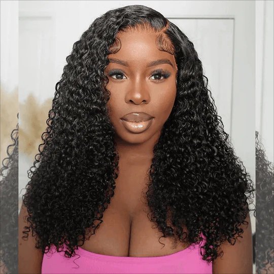Kathy 13x4 Curly Frontal Human Hair Wig 18"