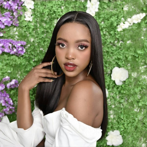 Glueless Double Drawn Bone Straight 4X4 Closure Wig – 20"